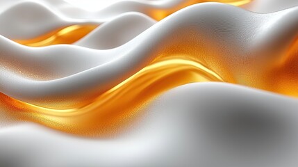 Poster - textured fabric with warm light flowing through it creates a serene visual effect in an artistic com