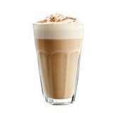 Coffee Latte in a Beautiful Mug for Enjoyment on transparent background