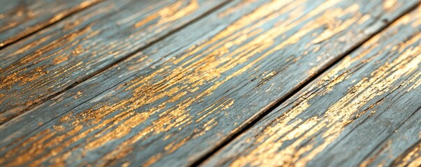 Aufkleber - Grungy abstract background idea. Close-up of a weathered wooden surface showcasing unique textures and colors.