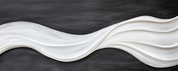 Aufkleber - Chalkboard abstract background idea. Abstract wave pattern in white over a dark background for modern design applications.