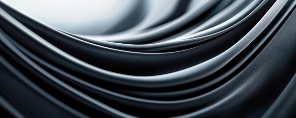 Poster - Chalkboard abstract background idea. Abstract texture of flowing fabric in dark tones creating a visual depth and elegance.