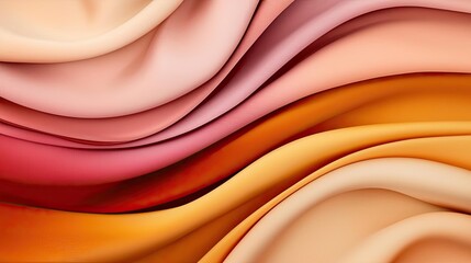 Aufkleber - Velvet abstract background concept. Colorful waves of silky fabric create a visually captivating abstract background.