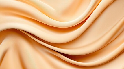 Poster - Velvet abstract background concept. Soft, flowing silk fabric in warm peach tones, perfect for backgrounds or design elements.