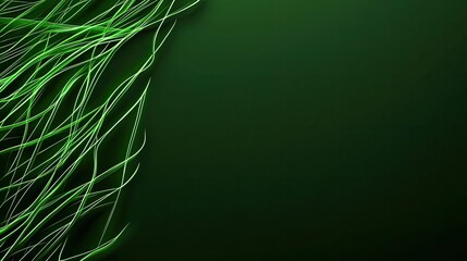 Aufkleber - Chalkboard abstract background idea. Abstract green design with flowing lines creating a dynamic, fresh aesthetic.