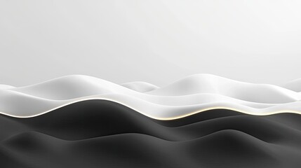 Aufkleber - Chalkboard abstract background idea. Abstract wavy shapes in black and white create a modern and elegant design.
