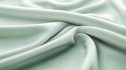 Poster - Velvet abstract background concept. Close-up of soft, mint green fabric showcasing smooth textures and elegant drapes.