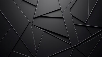 Aufkleber - Chalkboard abstract background idea. Abstract black geometric texture with angular shapes and layered patterns.