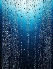 Wall Mural - water rain drops, steam, shower, isolated, transparent background, realistic, pure, droplets, clear,
