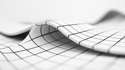 Aufkleber - Grid abstract background idea. Elegant close-up of a textured paper with a grid design, ideal for backgrounds.