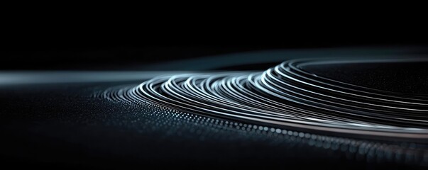 Poster - Chalkboard abstract background idea. Abstract lines and patterns creating a dynamic visual effect in dark tones.