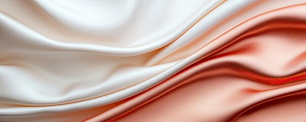 Poster - Velvet abstract background concept. Elegant fabric texture with soft waves in warm tones, perfect for backgrounds and design.