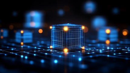 Illuminated Digital Cube Network Data Structure