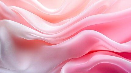 Poster - Velvet abstract background concept. Soft waves of pink and white fabric create a soothing, elegant, and abstract background.
