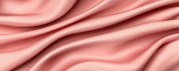Poster - Velvet abstract background concept. Smooth pink satin fabric drapes beautifully, creating an elegant and luxurious texture.