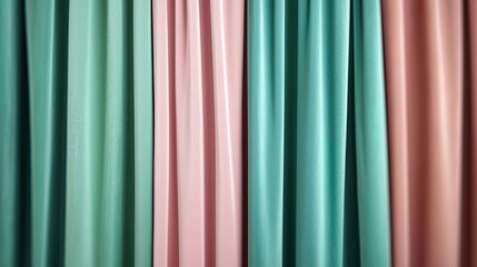 Aufkleber - Velvet abstract background concept. Elegant drapery showcasing soft, flowing fabrics in pastel colors.