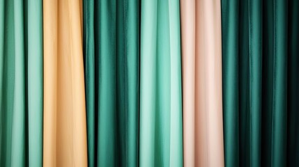 Poster - Velvet abstract background concept. Vibrant fabric drapes in pastel shades create a soothing and stylish backdrop.