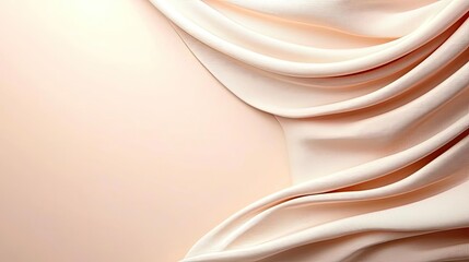Poster - Velvet abstract background concept. Elegant fabric texture in soft peach hues, ideal for backgrounds and creative designs.