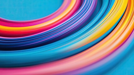 Poster - Rainbow abstract background concept. A vibrant swirl of colorful lines creating an energetic and dynamic visual effect.