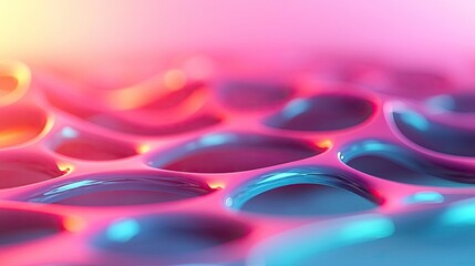 Aufkleber - Ink abstract background idea. Abstract close-up of colorful bubbles creating modern artistic patterns.