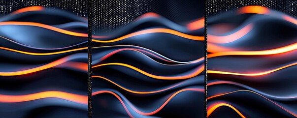 Poster - Ink abstract background idea. Abstract waves in vibrant colors create a dynamic and captivating visual experience.