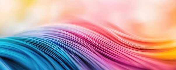 Poster - Rainbow abstract background concept. Vibrant waves of color create a dynamic and artistic background.