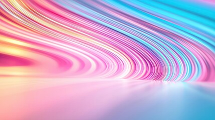 Poster - Rainbow abstract background concept. Vibrant abstract background with flowing lines in pink and blue tones creating visual harmony.