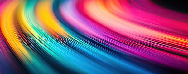 Aufkleber - Rainbow abstract background concept. Vibrant, colorful waves of light creating a dynamic abstract background.