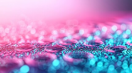 Aufkleber - Ink abstract background idea. Colorful water droplets create an abstract, vibrant background with soft lighting.