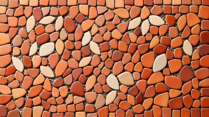 Poster - Mosaic abstract background concept. Colorful mosaic pattern featuring varied shapes and earthy tones in a stunning arrangement.