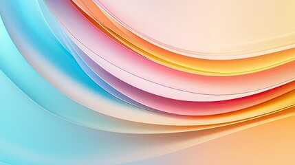 Poster - Rainbow abstract background concept. Abstract colorful waves create a serene and modern background imagery for design projects.