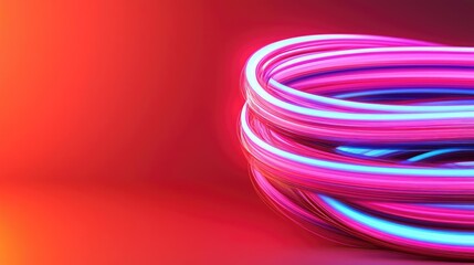 Poster - Ink abstract background idea. Colorful abstract light trails create a visually striking design background.