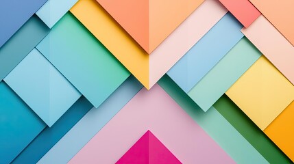 Poster - Rainbow abstract background concept. Colorful geometric patterns create a vibrant abstract background for design projects.