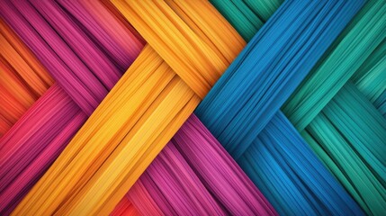 Aufkleber - Rainbow abstract background concept. Colorful woven textures create a vibrant and dynamic visual effect for design.