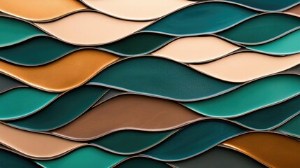 Poster - Mosaic abstract background concept. Colorful wave patterns create a vibrant and modern abstract design for creative projects.