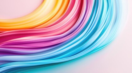 Poster - Rainbow abstract background concept. Colorful abstract wave design with vibrant hues of pink, orange, and blue.