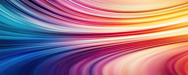 Poster - Rainbow abstract background concept. Vibrant abstract waves in bright colors creating a dynamic visual experience.