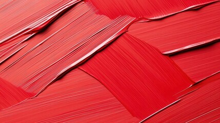 Poster - Ink abstract background idea. Vivid red paint texture showcasing dynamic brush strokes and layers for creative projects.