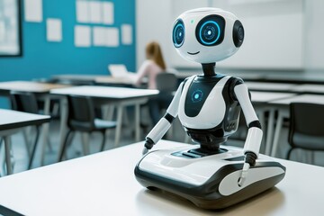 Poster - Educational robot engages students in an interactive classroom setting