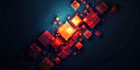 Poster - abstract geometrical background