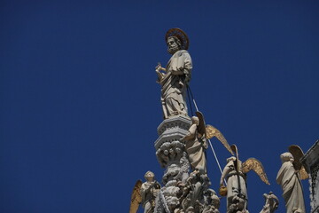 statue Duomo cathedral in Venice Italy