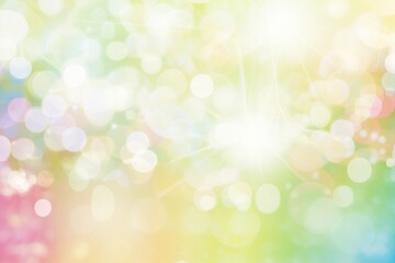 Poster - Abstract colorful background with soft bokeh effect creating a dreamy atmosphere during daytime