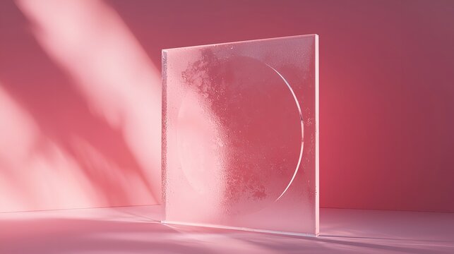 Abstract Geometric Shapes - Square Frosted Glass Texture