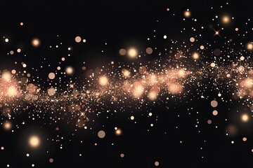 Poster - Starry night sky filled with glowing particles and soft light effects