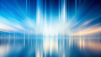 Poster - Abstract Blue White Vertical Lines Blurred Background Texture Drone Aerial Photography