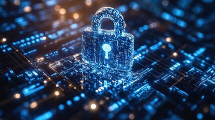 Poster - Advanced cybersecurity solutions powered by AI, protecting businesses from online threats, ensuring data privacy, and enhancing security measures in digital environments. 