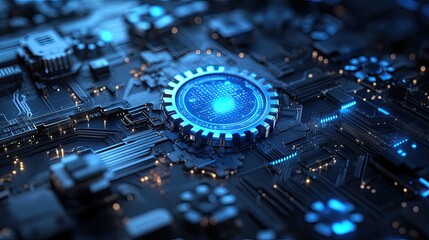 Poster - AI and RPA integration enhancing operational efficiency, reducing human errors, and cutting costs. 