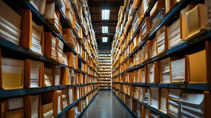 Poster - AI streamlines document scanning and organization for smart office environments. 