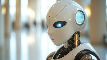 Poster - AI technology improving customer experience and driving business success by delivering personalized interactions, customer support, and service automation.