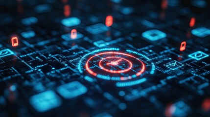 Poster - AI tools optimizing content marketing strategies, personalizing messaging for target audiences. 