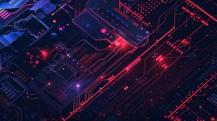 Poster - a banner for a website ai technology design
